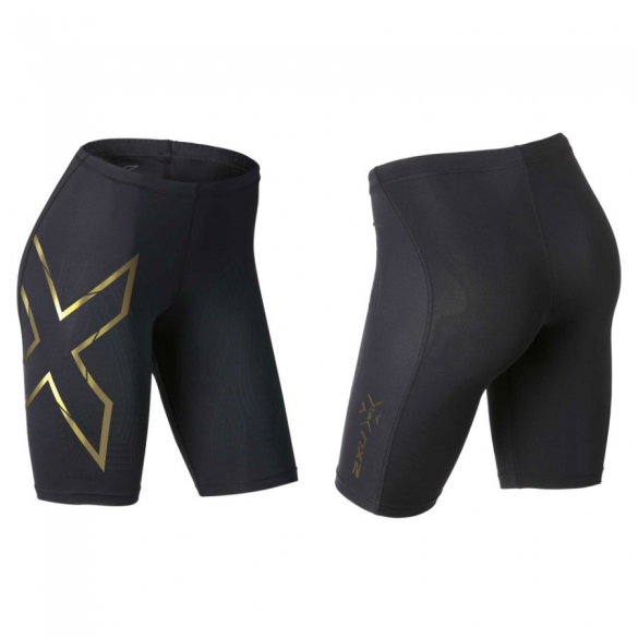 2XU Elite MCS Compression short dames zwart/goud WA3061b WA3061b